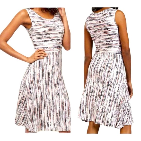 K. Jordan Women's Striped Fit-And-Flare Dresss size S - Picture 1 of 7